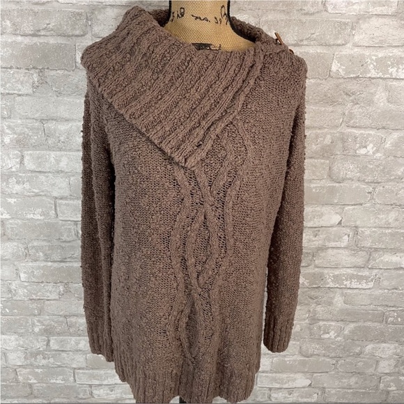 Anthropologie Moth Chunky Knit Cowlneck Sweater - Picture 1 of 8